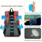 Backpack School Laptop Bag Travel Camping Hiking Rucksack Office Backpack