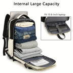 1pc Large Capacity Waterproof Outdoor Sports Leisure Travel Backpack, Travel Backpack, Outdoor Hiking Rucksack With Shoes Compartment, Portable Laptop Schoolbag