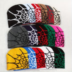 Vintage Elastic Knitted Y2K Personalized Halloween Spider Web Beanie Autumn Winter Warm Pullover Cap