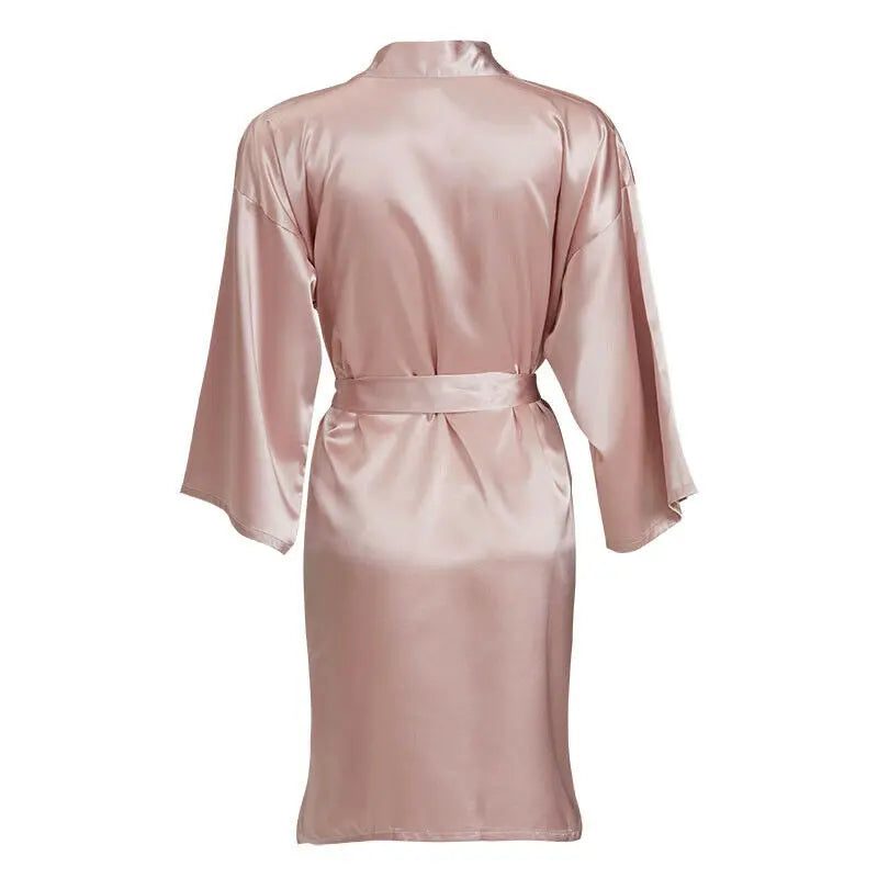 Satin Robes Wedding Bathrobe Bride Bridesmaid Gown Women Clothing Sleepwear