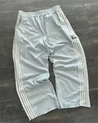 Casual Loose Straight Leg Pants Striped 2025 Summer Fashion Trend Brand Street Hip-hop Jogging Men's Women's Harajuku Sweatpants