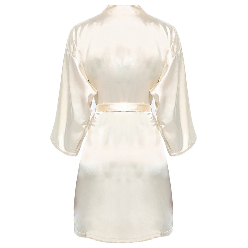 Satin Robes Wedding Bathrobe Bride Bridesmaid Gown Women Clothing Sleepwear