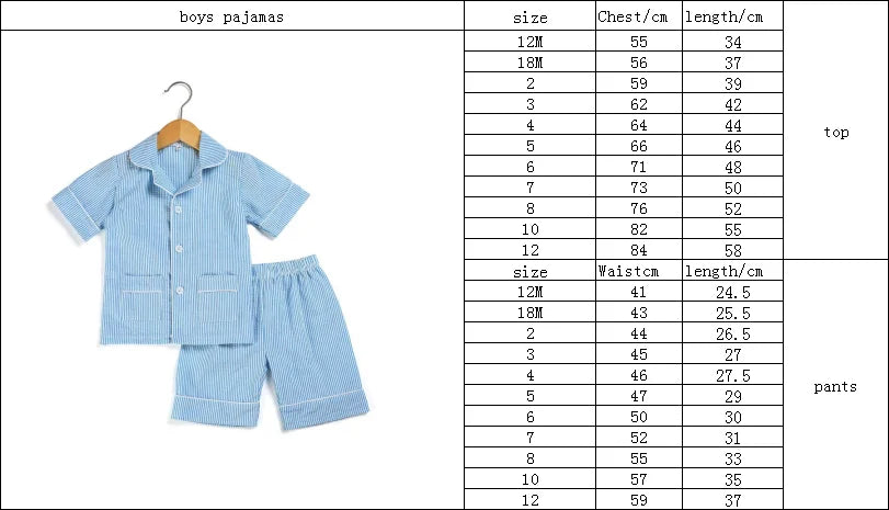 Wholesale 1-12 Years Kids Pyjamas 100% Cotton Plaid Seersucker Soft Sibling Outfits Pjs Loungewear Baby Boys Girls Pajamas Sets