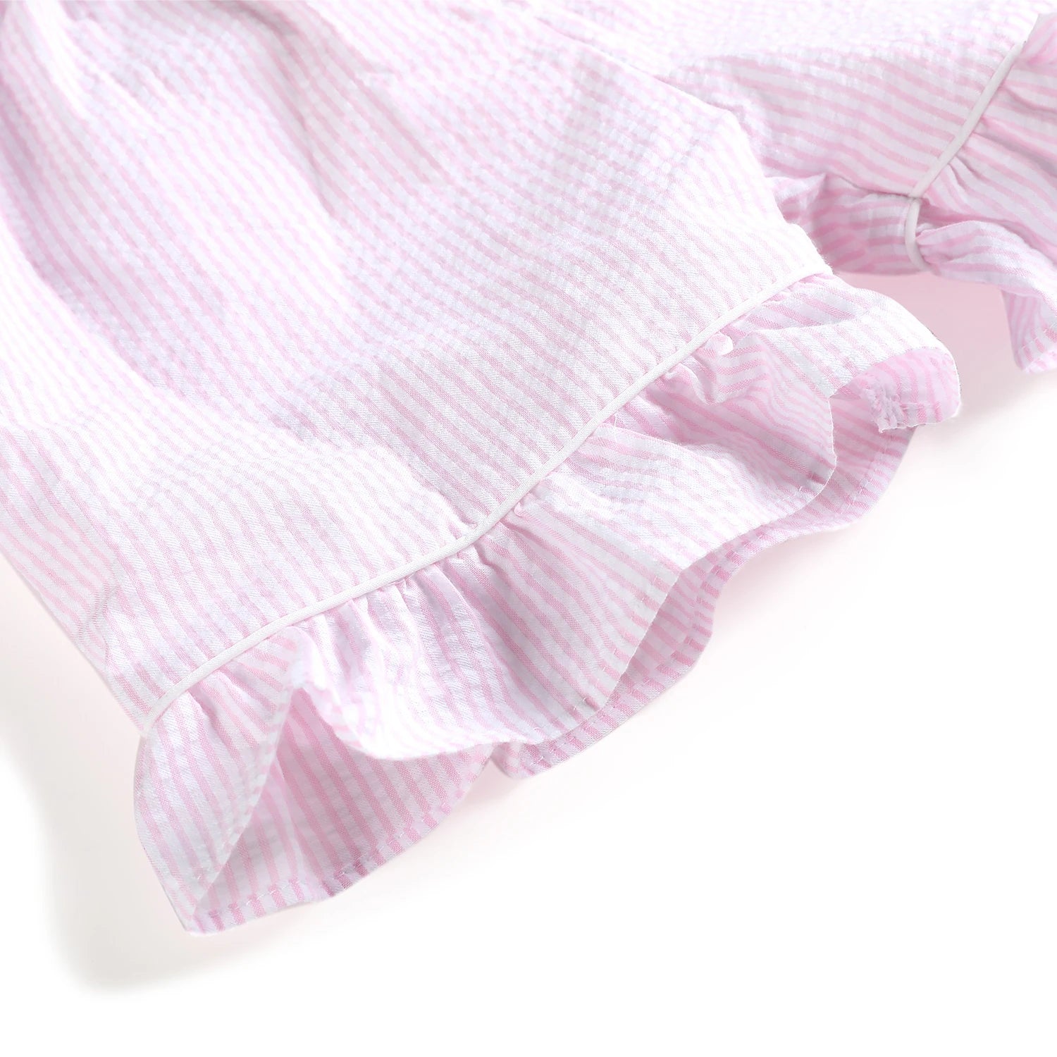 Wholesale 1-12 Years Kids Pyjamas 100% Cotton Plaid Seersucker Soft Sibling Outfits Pjs Loungewear Baby Boys Girls Pajamas Sets