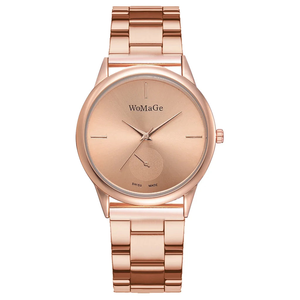 Fashion Women Watches Simple Rose Gold Watch Women Luxury Wrist Watch Stainless Steel Ladies Watch relogio feminino reloj mujer
