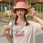 New Bucket Hats for Women Horns Cow Pattern Fashion Fisherman's hat Four Seasons Sun Hat Outdoor Beach Cap Bob Ladies Panama Hat