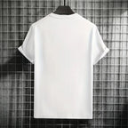 Men's T-shirt High Quality 100% Cotton Round Neck Short Sleeve Classic Black White Pure Color Tees Spring Summer Casual Cool Top