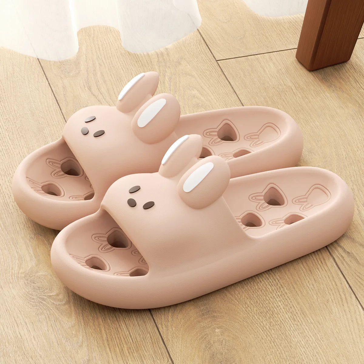 House Slipper Women Rabbit Cute Cloud Sandals Summer Flip Flops Beach Slides Home Casual Room Shoes Men Flat Female Eva Leaky