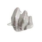 Irregular Design Knuckle Ring Minimalist Style Unique Pattern Finger Ring Exquisite Craftsmanship Delicate Texture Pleated Ring