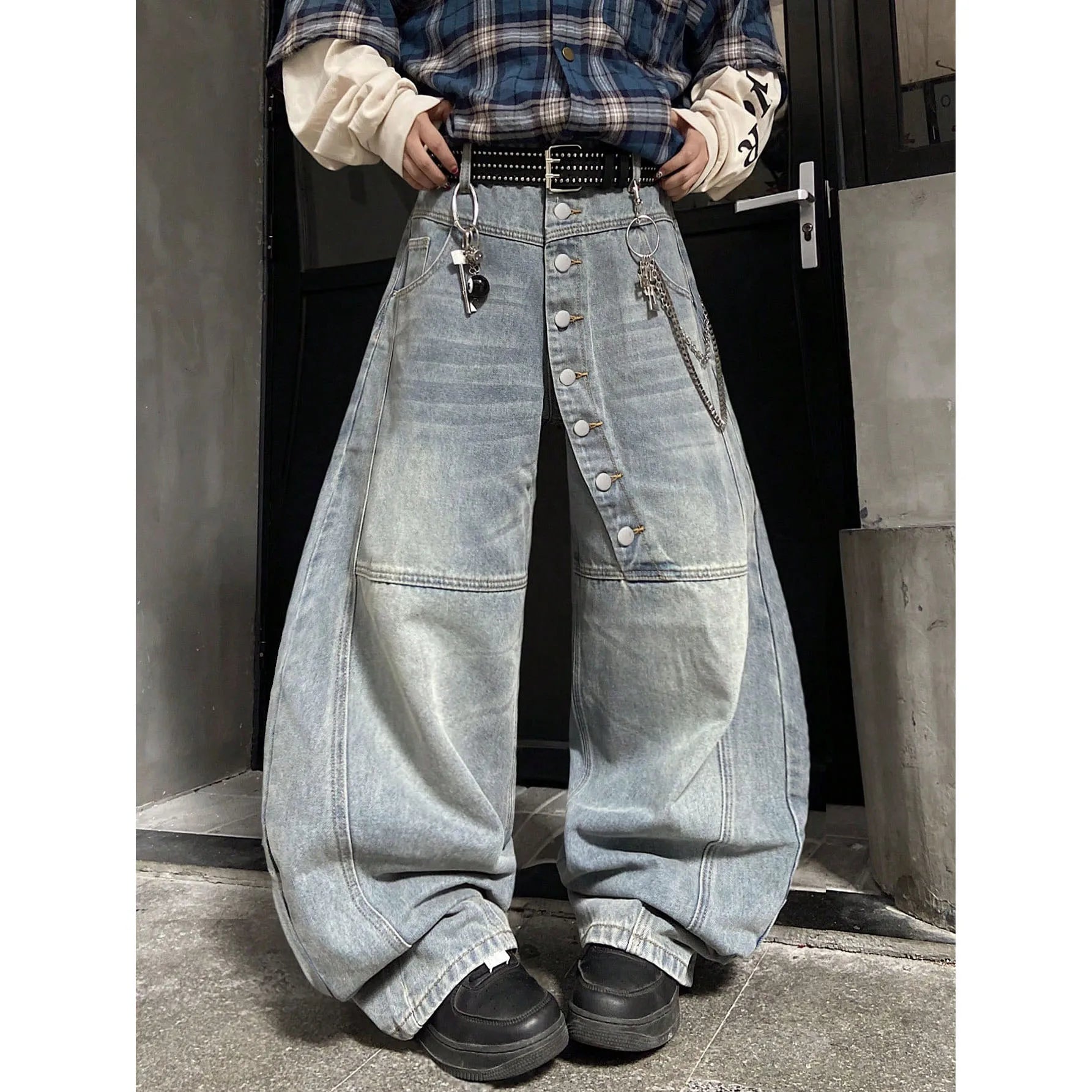 Jeans For Man Baggy Jeans Man Pants Relaxed Fit Denim Trousers Spring Summer Season Blue Classic Men Clothing No Elastic