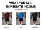 Summer Cotton Street T-Shirt Suit Men Oversize Daily Shorts Gym Loose Sportswear Trendy Hip Hop Clothes Sport Pocket Short Pants
