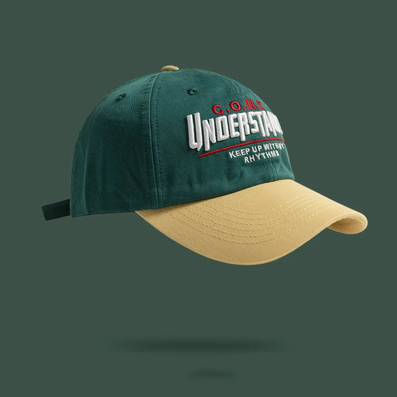 Baseball Cap New Spring Summer Large Head Size Embroidered Color Block Versatile Sports Daily Trendy Parent Kid Women Boys