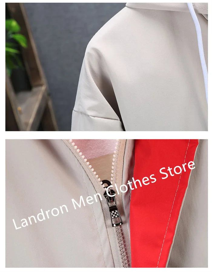 Hooded Windbreaker Man 8XL 7XL Japanese Casual Blouson Jaket Hoodies Black Male Plus Size 6XL Bomber Spring Autumn Clothes Coats