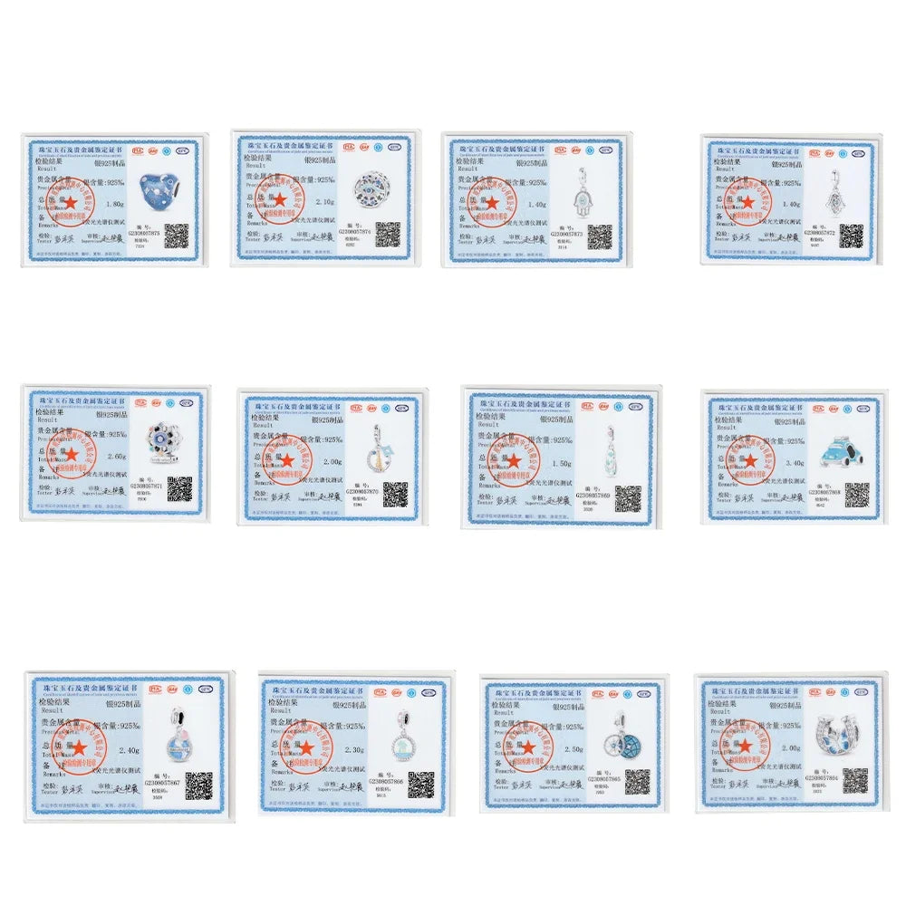 Exquisite Gold Fatima's Hand Necklace 925 Silver Original Devil's Eye Cross Bead Necklace Women Jewelry Luxury Friend Fine Gifts