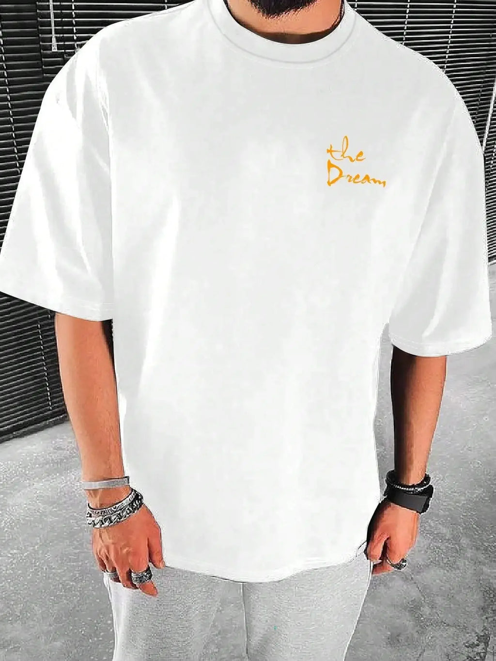 Streetwear Don'T Dream Your Life Live Your Dream Men Clothes Fashion Summer T-Shirts  100% Cotton Loose Tops Breathable Tee