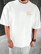 Streetwear Don'T Dream Your Life Live Your Dream Men Clothes Fashion Summer T-Shirts  100% Cotton Loose Tops Breathable Tee