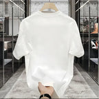 Men's Short-sleeved T-shirt, New Summer Product of 2025, Round-neck Printed Short-sleeved Shirt, Casual and Fashionable