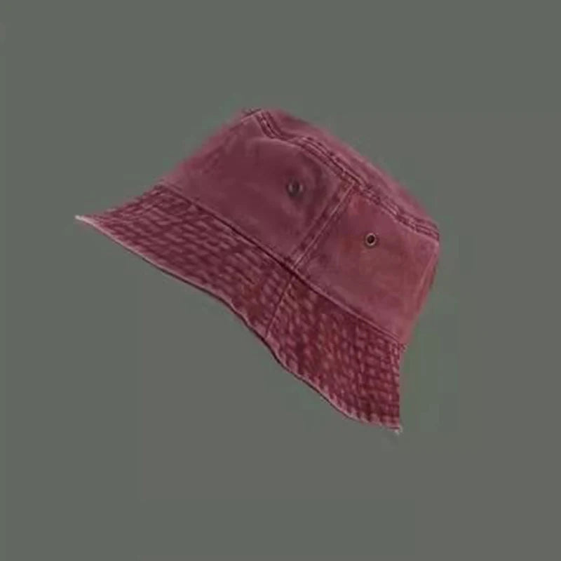 Bucket Hat Retro Washed Denim Fisherman Hat Fashionable And Versatile Sun Hat Sun Protection Fishing Hat Outdoor Hiking Hat