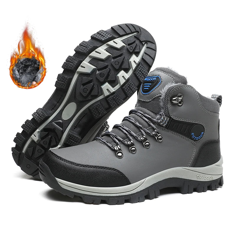 Snow Boots Men Hiking Boots Waterproof Winter Anti Slip Trekking Shoes Mountain Boots Men Sneakers Ankle Snow Boots Men Shoes