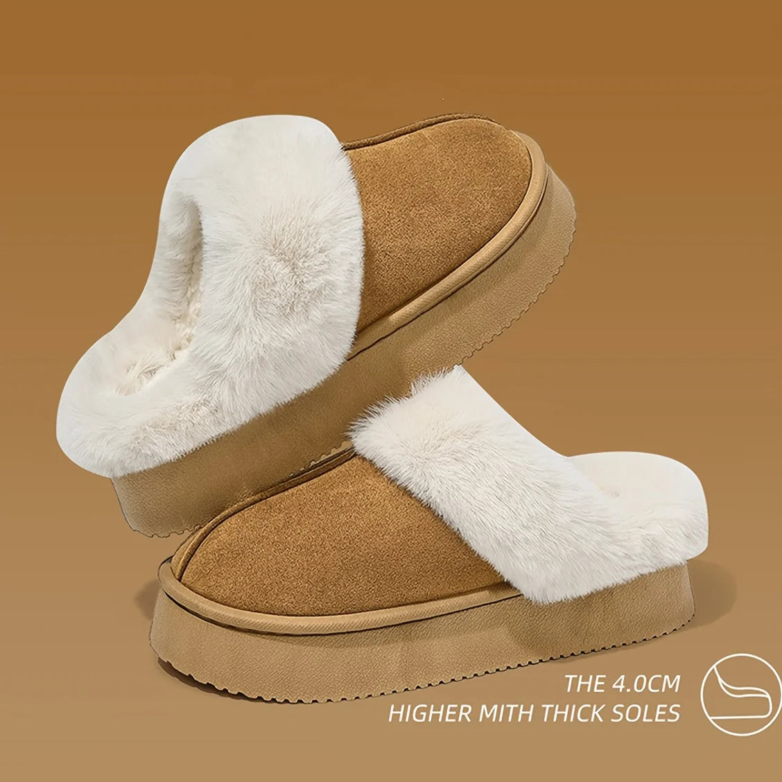 Winter Warm House Slippers - Thick Plush Sole, Soft Unisex Design for Home, Office & Campus. Cozy & Durable.