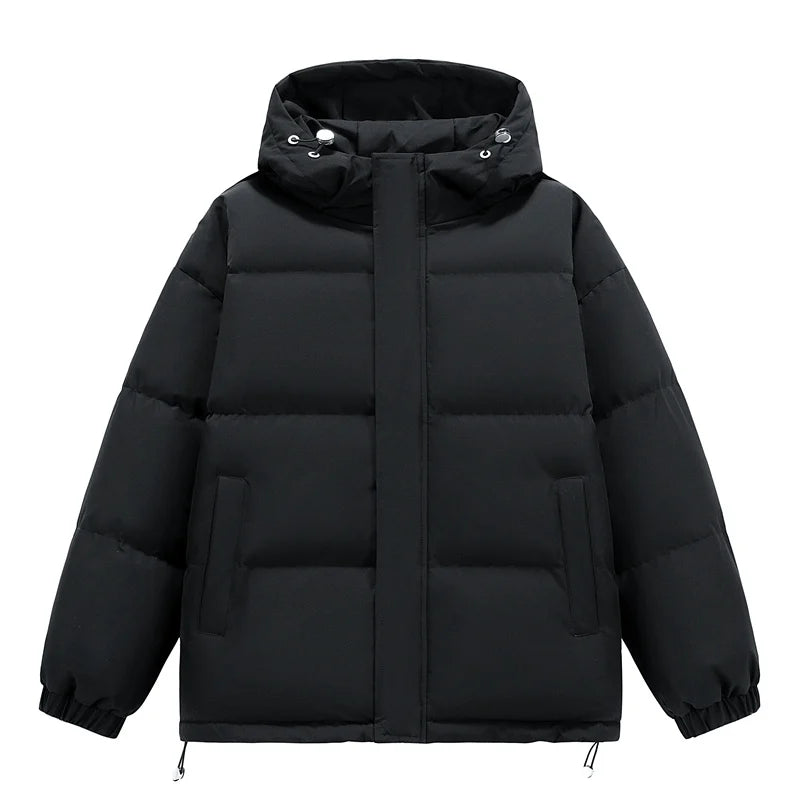 Men's Puffer Jacket Men's Coat Harajuku Hip Hop Hooded Coat Men Women Winter Parka Colorful Oversize Parka Korean Winter Jacket