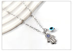 Evil Eye Pendant Necklaces For Women Girls Trending Gold Plated Layer Chain Choker Necklace Jewelry Birthday Gifts Free Shipping