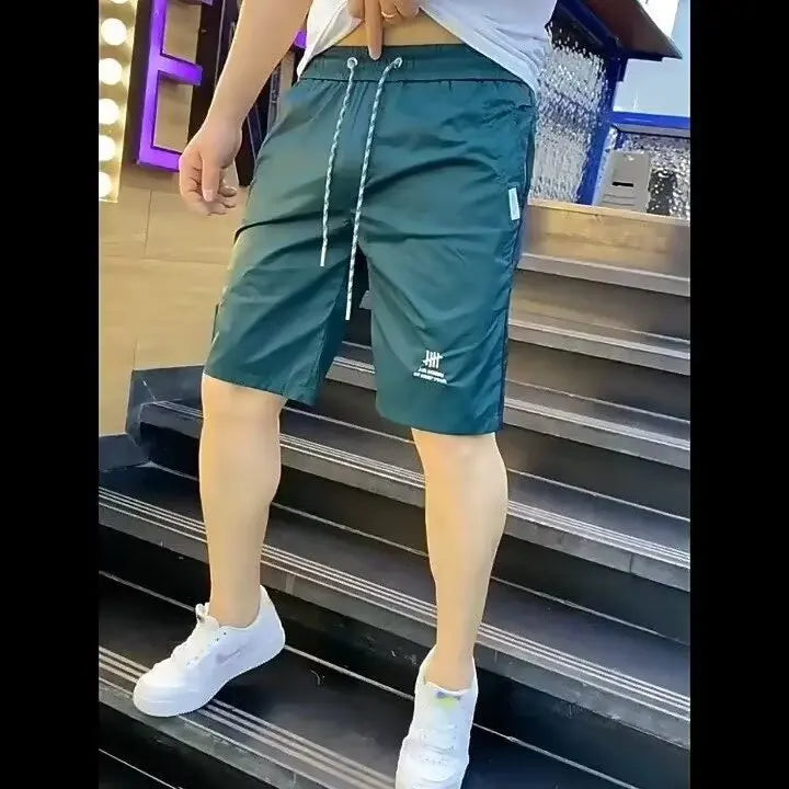 Sport Shorts Men Sportswear Fashion Running Shorts Quick-drying Beach Bottoms Summer Gym Fitness Training Jogging Short Pants