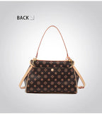 Ladies' tote bag, European and American retro handbag, printed underarm bag, fashionable commuting crossbody bag