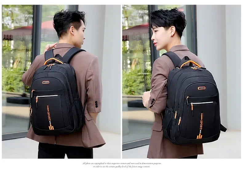 Men's Backpacks Oxford Waterproof Rucksack Business Computer Bag Casual Travel Backpack Senior High School Student Schoolbag sac
