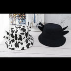 New Bucket Hats for Women Horns Cow Pattern Fashion Fisherman's hat Four Seasons Sun Hat Outdoor Beach Cap Bob Ladies Panama Hat