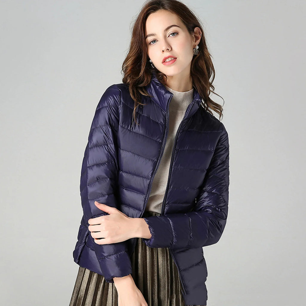 Women Puffer Jacket Plus Size 2025 New Spring Autumn Female Ultra Lightweight Packable Hooded Down Coats