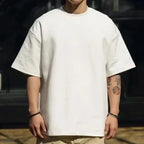 Men's T-shirt - Breathable and sweat-wicking short-sleeved round-neck casual and sportswear style shirt suitable for all seasons