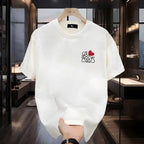 Men's Short-sleeved T-shirt, New Summer Product of 2025, Round-neck Printed Short-sleeved Shirt, Casual and Fashionable