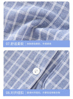 Boys Girls Autumn Pajamas Homewear Kids Casual Plaid Long Sleeve Lapel Shirt with Pants Pyjamas Youth Sleepwear Clothing Sets