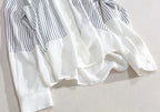 Shirts & Blouses For Women Striped Thin Style Woman Top Button Up Novelty 2025 Cute And Elegant Basic Premium Promotion Xl