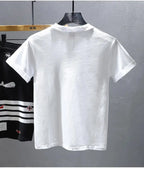 Embroidered Short-sleeved T-shirt for Men Summer New Casual Versatile Half-sleeved Undershirt