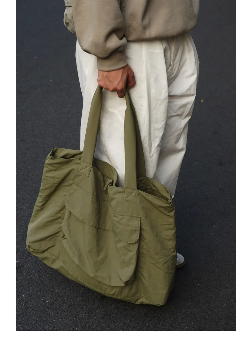 Tote Bag 2024 New Fashion Simple Office Lady Nylon Splashproof Shoulder Bag Handbag All-match