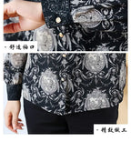 Shirts for Women in Spring Autumn New Style Printed Satin Stylish Slim Fashion Commuting Simple