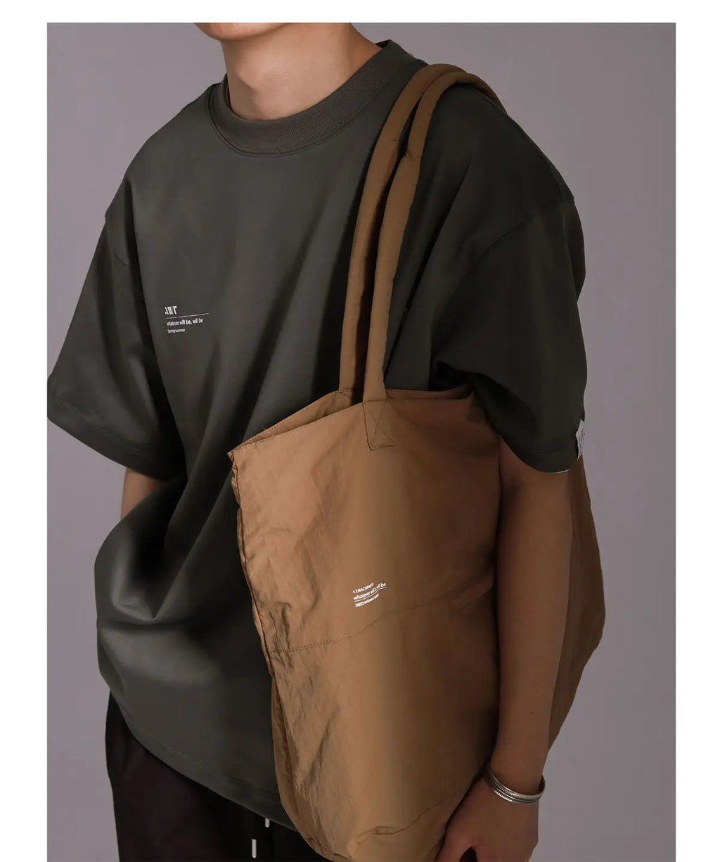 Tote Bag 2024 New Fashion Simple Office Lady Nylon Splashproof Shoulder Bag Handbag All-match