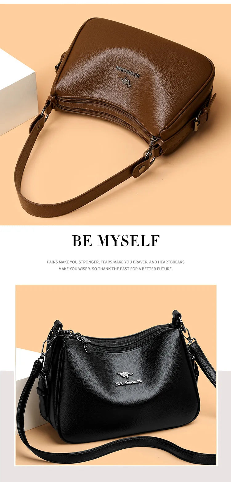 Ladies' tote bag, mom bag, large-capacity, versatile single-shoulder crossbody bag, simple commuting and casual bag