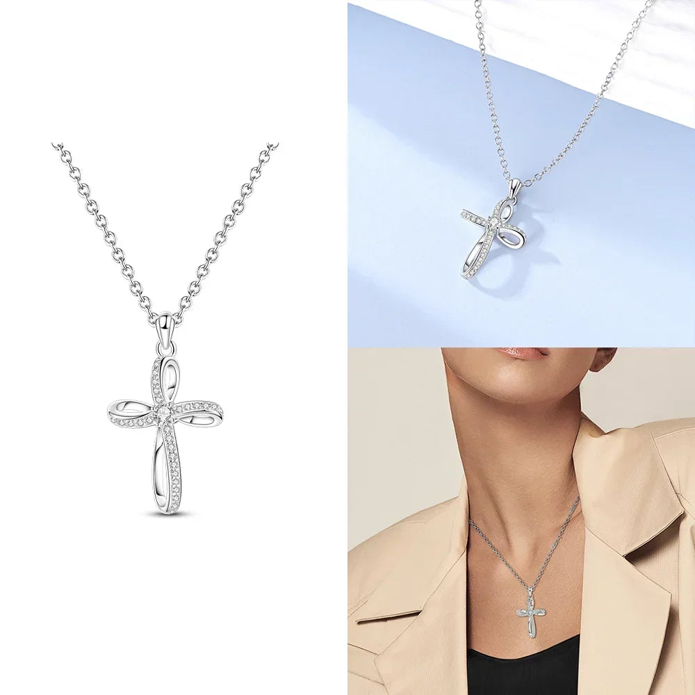 Exquisite Gold Fatima's Hand Necklace 925 Silver Original Devil's Eye Cross Bead Necklace Women Jewelry Luxury Friend Fine Gifts