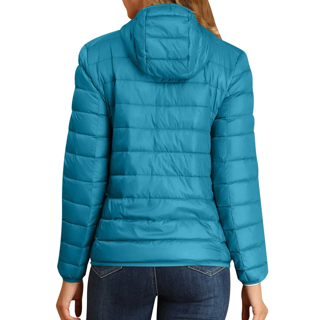 Women Puffer Jacket Plus Size 2025 New Spring Autumn Female Ultra Lightweight Packable Hooded Down Coats