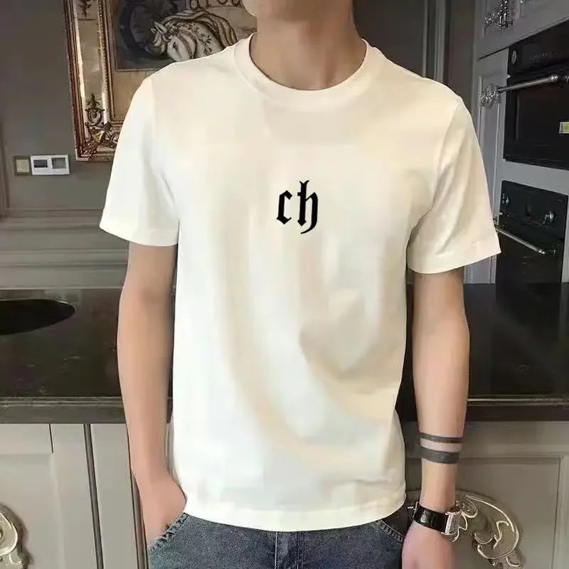 T Shirt For Men Print Anime Top Oversized Man Tee Shirts Alphabet Quick-drying Stylish Harajuku Cheap Clothes And Young On Sale