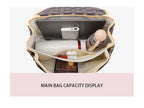 Ladies' tote bag, European and American retro handbag, printed underarm bag, fashionable commuting crossbody bag