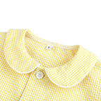 Wholesale 1-12 Years Kids Pyjamas 100% Cotton Plaid Seersucker Soft Sibling Outfits Pjs Loungewear Baby Boys Girls Pajamas Sets