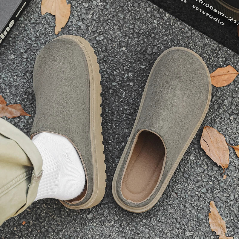 Men's casual slip on slippers summer new soft-sole anti-slip comfortable outdoor walking shoes fashion youth Joker tide slippers