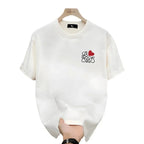Men's Short-sleeved T-shirt, New Summer Product of 2025, Round-neck Printed Short-sleeved Shirt, Casual and Fashionable