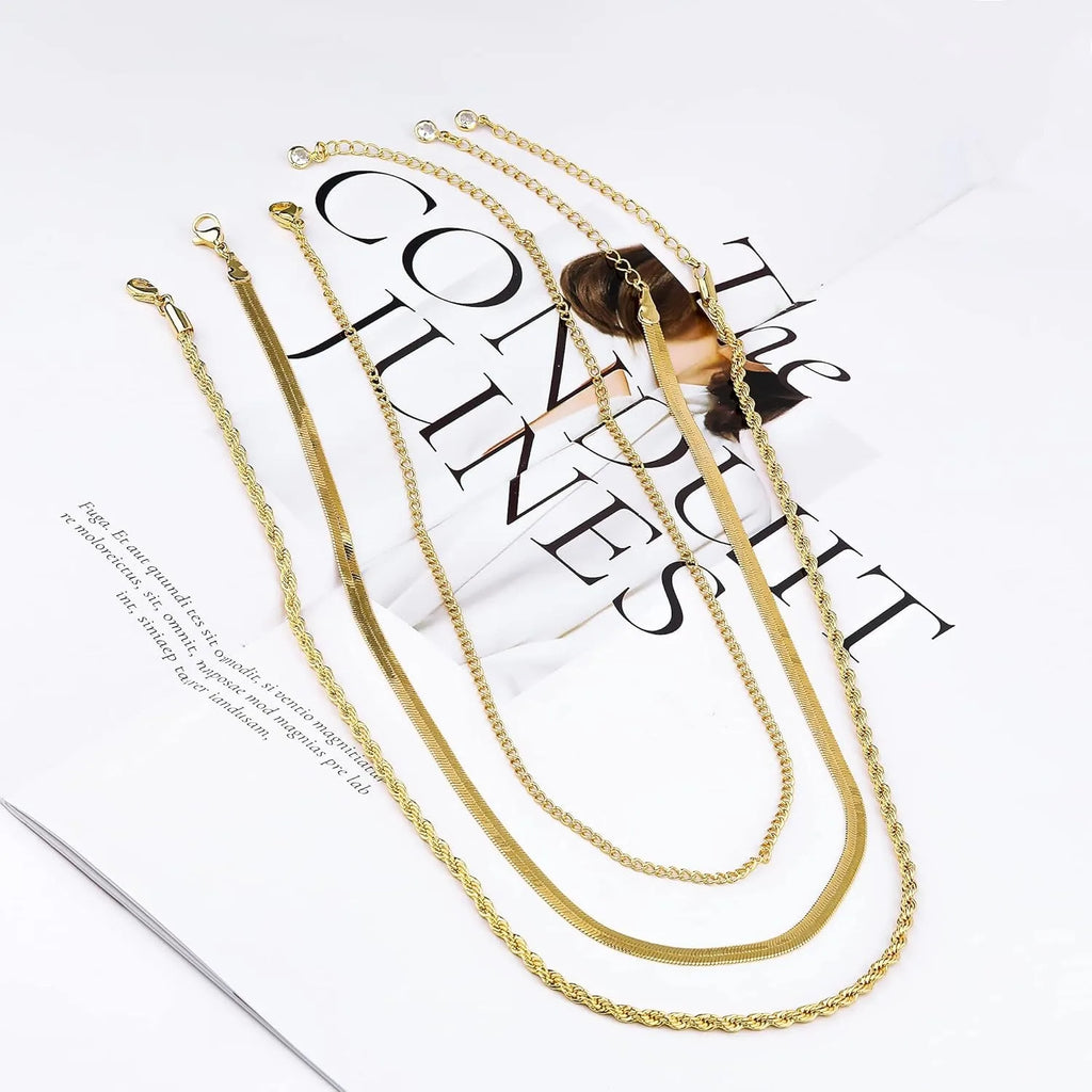 Necklace for Women Gold Necklace Silver Plated Necklace Gold Plated SnakeGold Chain Choker Necklaces Gold Jewelry Gift for Women