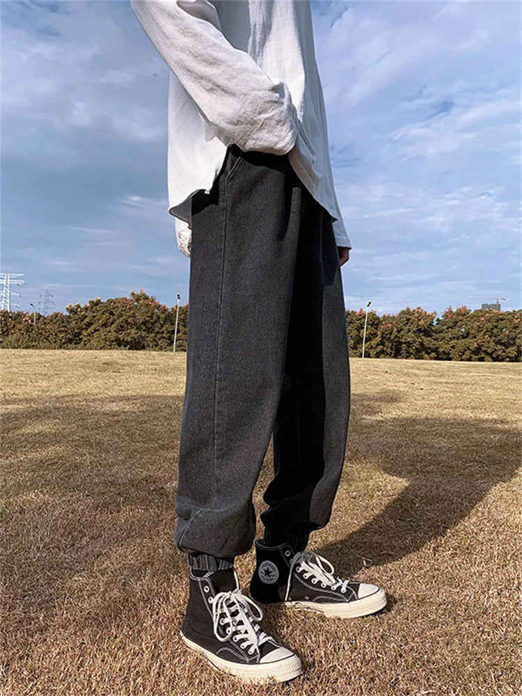 Jeans men Jeans Man Loose Joggers Streetwear Harem Jeans Cargo Pants Ankle-Length Denim Trousers denim pants joggers men