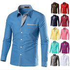 White Striped Shirts Mens 2025 Long Sleeved Business Slim Fit Male Shirt Black Social Clothes Camisa Masculina Vetement Homme